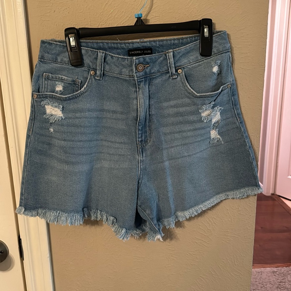 NWOT Sincerely Jules Jean Shorts High Rise Size 11/30